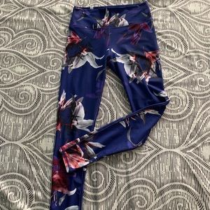 Fabletics Floral Print high waist leggings - small